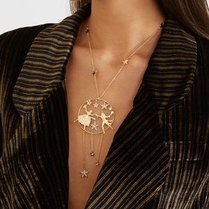 ETRO necklace Gold Plated Crystal Necklace